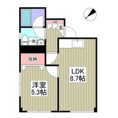 ✨『1LDK』千葉市花見川区✨広ーいリビング🎶😆✨徒歩圏内にスーパー、コンビニ有り🚶✨敷金礼金無料💰の画像