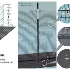 マルチEネット50m緑★約46%0FF★電気柵(電柵)★猪、狸小動物策等へ★佐世保→全国⑥