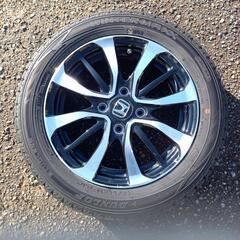 ホンダNBOX カスタム純正アルミホイールとスタッドレスタイヤの４本セット　　値下げしました。
