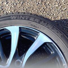 ホンダNBOX カスタム純正アルミホイールとスタッドレスタイヤの４本セット　　値下げしました。