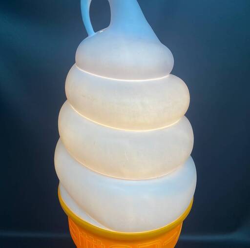 ソフトクリーム ライト ソフトクリームスタンド 照明 ライト アイスクリーム 置物 インテリア 看板 店頭 230801-159