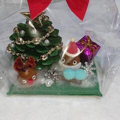 （残りわずか）クリスマス飾り　ドングリサンタ　トナカイ