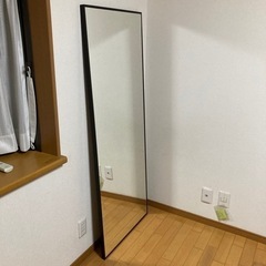 【ネット決済】【送料込】153cm　姿見鏡 ミラー 大型 鏡 全...