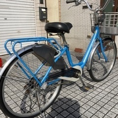 【24インチ自転車】美品❗️内装3段変速　LEDオートライト付　大型ふかふかサドル使用　若林自転車　浜大津店　SALE中❗️