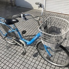 【24インチ自転車】美品❗️内装3段変速　LEDオートライト付　大型ふかふかサドル使用　若林自転車　浜大津店　SALE中❗️