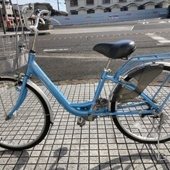 【24インチ自転車】美品❗️内装3段変速　LEDオートライト付　大型ふかふかサドル使用　若林自転車　浜大津店　SALE中❗️