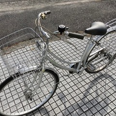 【27インチ自転車】内装3段変速　LEDオートライト付　リヤタイヤ、前カゴ新品❗️若林自転車　浜大津店　SALE中❗️