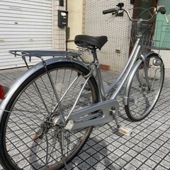 【27インチ自転車】内装3段変速　LEDオートライト付　リヤタイヤ、前カゴ新品❗️若林自転車　浜大津店　SALE中❗️