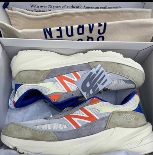 KITH × New Balance 990V6 White/Scarlet