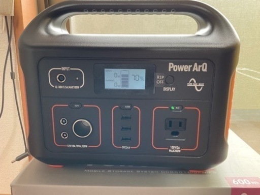 未使用　ポータブル電源　非常用バッテリー　Power ArQ