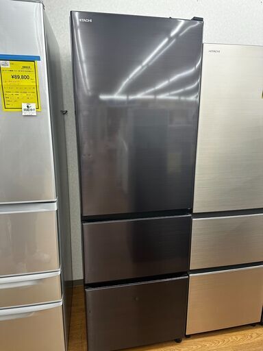 ◆3ドア冷蔵庫/ヒタチ/R-V38NV/2020年製/375L