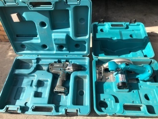 マキタ2セットmakita 丸ノコ、インパクトレンチ箱付きバッテリー無し