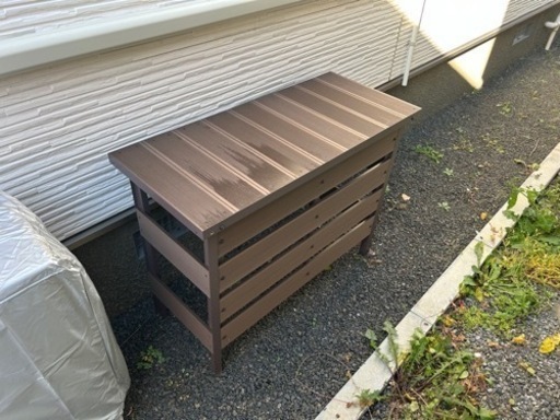 ほぼ未使用山善 エアコン室外機カバー 基本引取り限定 山善 室外機