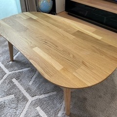 木製テーブル、こたつ　