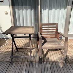 椅子　テーブル　セット　庭用　IKEA