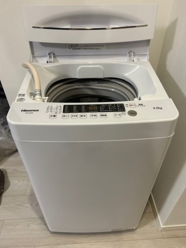 【美品、先着順】洗濯機 4.5kg