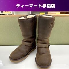 UGG 23.0ｃｍ(6) レザーブーツ 靴 ムートン エンジニ...