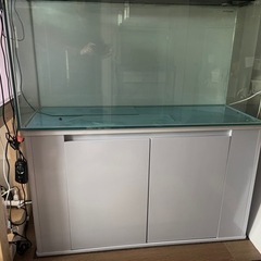 ガラス水槽W1200㎜ｘD450㎜ｘH600㎜と水槽台セット ガラス水槽W1200㎜xD450㎜xH600㎜と水槽台セット