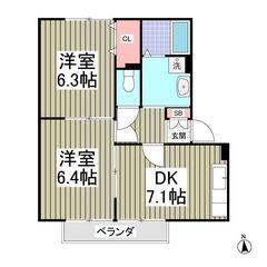 【 2DK・駐車場2台付 】✨敷金礼金ゼロ・初期費用安い✨ 東武...