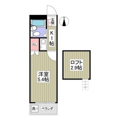 ✨『1K』松戸市栄町✨収納便利なロフト付🎶😆✨北松戸駅から徒歩1...