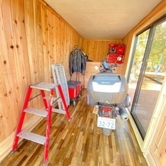 コンテナコテージ バイクガレージ 趣味部屋 隠れ家 ログハウス サウナ小屋