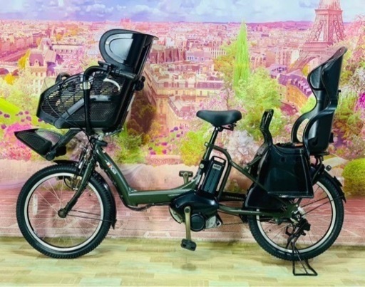 ❶5814子供乗せ電動アシスト自転車YAMAHA 20インチ良好バッテリー
