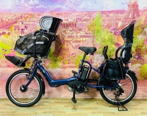 ❶5816子供乗せ電動アシスト自転車YAMAHA 20インチ良好バッテリー