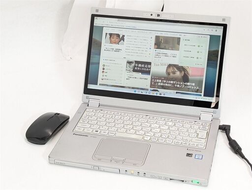 送料無料 新品無線マウス付き 高速SSD タッチOK 12.5型 中古ノートパソコン Panasonic CF-MX5AFBVS 第6世代 i5 4GB DVDRW Windows11 Office