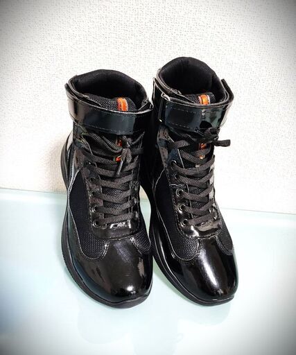 保証無し PRADA　ハイカットスニーカー　25.5CM