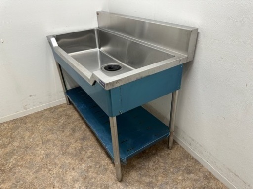 マルゼン　ＭＡＲＵＺＥ　業務用　舟形シンク流し台　ステンレス　厨房　飲食店　ＢＳＦ１－１２６　Ｗ１２００ｘＤ６００ｘＨ８００ｍｍ マルゼン MARUZE 業務用 舟形シンク流し台 ステンレス 厨房 飲食