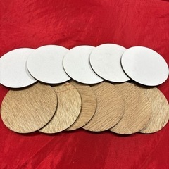 丸型　木製板　木　100㎜　30枚