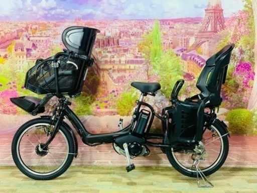 5821子供乗せ電動アシスト自転車ブリヂストン3人乗り対応20インチ