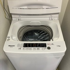 ハイセンス　全自動　洗濯機　5.5kg HW-K55E