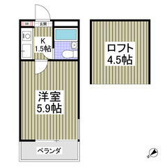 ✨『1K』市川市市川南✨収納便利なロフト付‼️🤩✨市川駅まで徒歩...