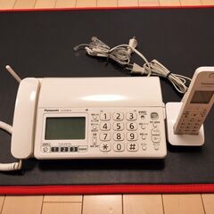 【良品】電話FAX機（子機付）Panasonic製　★ほぼ未使用★