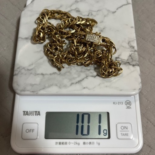 最終値下げ　k18喜平ネックレス Mカットトリプル　100g 50センチ