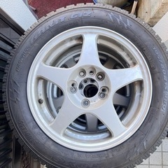 スタットレスタイヤ4本アルミセットTOYO 195/60R 15
