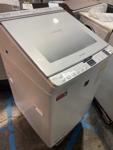 SHARP 洗濯乾燥機 8kg ES-PX8D-S 2020年製●E104T856