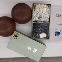 美品】日向蛤 碁盤・碁石 囲碁セット 月印32号 碁盤ヘソ有