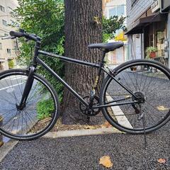 XD003】クロスバイク 700x28c 6変速 黒 配達可能