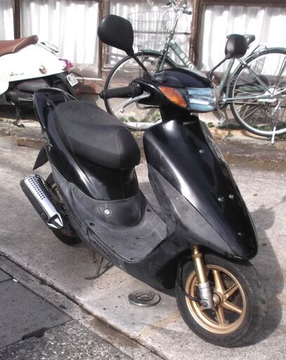 めい a茨城 ホンダ ライブディオ AF35 DIO ZX 人気の黒 ディスク 2スト