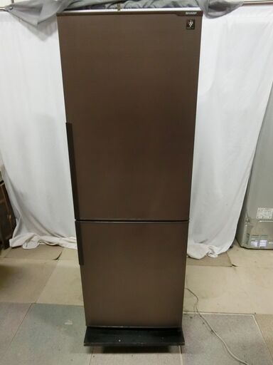 シャープ 271L 2ドア冷凍冷蔵庫 SJ-PD27B-T ブラウン系 2016年製 右開き ナノ低温脱臭触媒