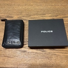 POLICE ポリス　牛革　二つ折り財布　LAVARE ラヴァーレ