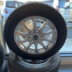 中古】215/60/R16スタッドレスタイヤ&アルミ4本セット