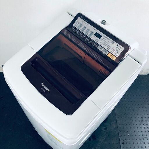 ID:sg216183 パナソニック Panasonic 洗濯機 一人暮らし 大きめ 中古 2015年製 全自動洗濯機 8.0kg/4.5kg レッド 乾燥機能付き NA-FW80S2-R  【リユース品：状態A】【送料無料】【設置費用無料】