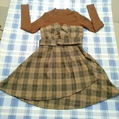 used　厚手ワンピース　サイズМ　CECIL McBEE