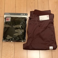 新品 UNIQLO スキニー カラー ジーンズ S ＋ ヒートテ...