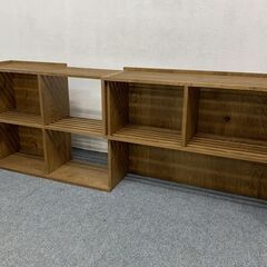 CRASH GATE/クラッシュゲート ライドスライドシェルフ 幅148cm イージーライフ オープンシェルフ オーク材 中古家具 店頭引取歓迎 R7629