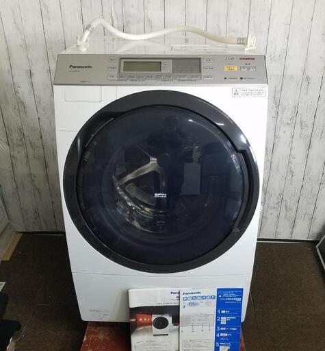 【美品】Panasonic 11kg/6kgドラム式洗濯乾燥機 NA-SVX870R 2017年製品\n左開き