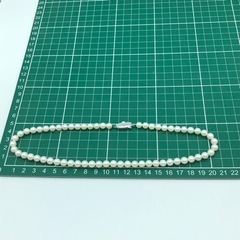 m1117505 MIKIMOTO ミキモト ジュエリー 真珠 留め具シルバー パールネックレス 冠婚葬祭 貝 中古品